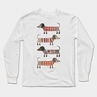 Sausage Dogs in Sweaters Long Sleeve T-Shirt